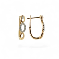 Chic 18k Gold Plated Earrings wit..