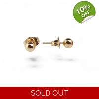 Gold plated stud earrings for bab..