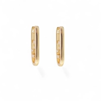 Hoops earrings - Gold plated earr..