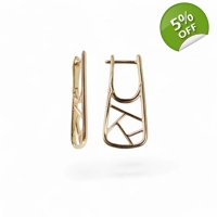 Women's jewelry gold plated earri..