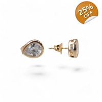 18K gold earrings for girls gift ..