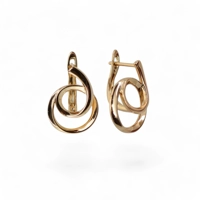 18K gold plated minimalist earrin..