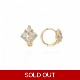 Stylish 18k Gold plated earrings Hoops