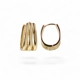 Gold plated hoops earrings for women Anniversary..