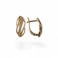 Gold Plated Earrings Exquisite An..