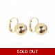 Round balls 18k Gold plated earrings