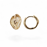 Hoops earrings gold-plated jewelr..