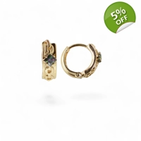 18K gold plated hoops earings for..