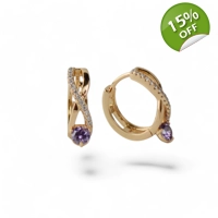 Radiant 18K Gold Plated Earrings ..