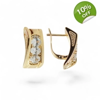 Gold-plated earrings for women or..