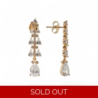 Gold plated earrings Bridal party..