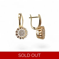 18K Gold plated earrings for wedd..