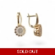 18K Gold plated earrings for wedding party gift