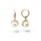 Stunning 18K Gold plated Earrings Pearls Stone