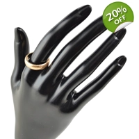 18k gold plated ring 7 US size Bi..