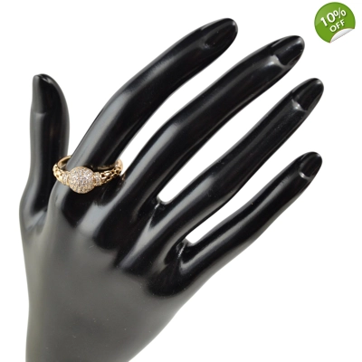 18K gold-plated earrings 8US 9US 10US Unique Fashion Ring