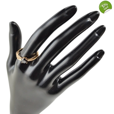 18K gold-plated earrings 9US Minimalist Ring