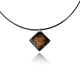 Golden glass pendant necklace for women MI549