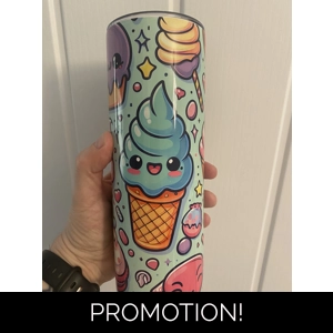 kawaii style ice cream tumbler