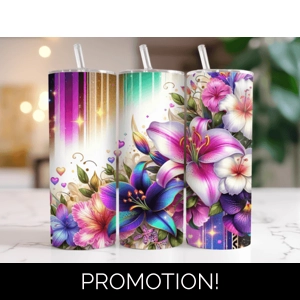 Orchid flower 20oz tumbler