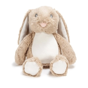 Brown plush bunny customise and personalise