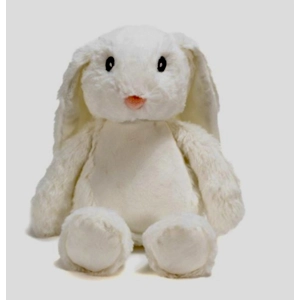 White customised bunny, personalise the tummy, ears and feet
