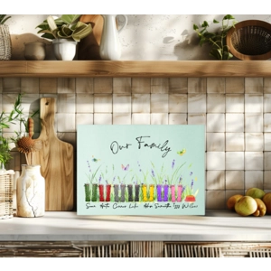 personalised chopping board and tea towel