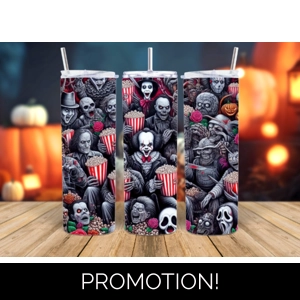 horror movie tumbler