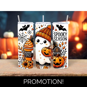 spooky season ghost tumbler