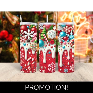 inflated Christmas tumbler