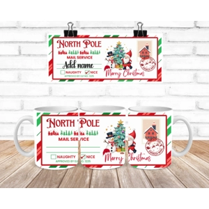 Cute Nice List Personalised Mug