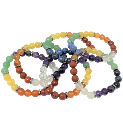7 chackra bracelet 8mm for meditation, healing, reiki 7 chackra bracelet 8mm for meditation, healing, reiki
