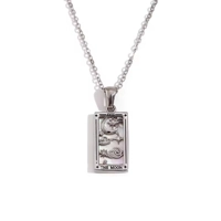 Stainless steel tarnish tarot necklace