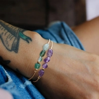 Natural Stone beads bracelet 12 zodiac signs