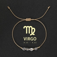 Natural Stone beads bracelet 12 zodiac signs