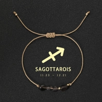 Natural Stone beads bracelet 12 zodiac signs