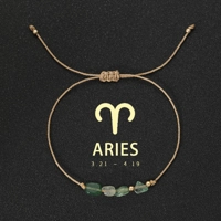 Natural Stone beads bracelet 12 zodiac signs