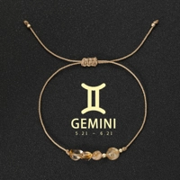 Natural Stone beads bracelet 12 zodiac signs