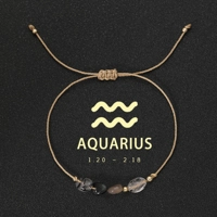 Natural Stone beads bracelet 12 zodiac signs