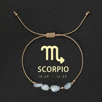 Natural Stone beads bracelet 12 zodiac signs