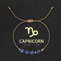 Natural Stone beads bracelet 12 zodiac signs