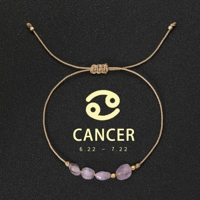 Natural Stone beads bracelet 12 zodiac signs