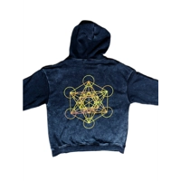Metatron’s Cube Sacred Geometry Hoodie – 100% Cotton