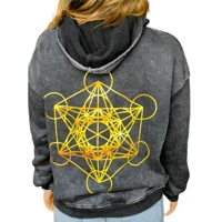 Metatron’s Cube Sacred Geometry Hoodie – 100% Cotton