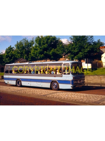 35mm slide Harker's Coaches AEC Reliance / Duple WWR 425 L ex Kirkby Harthill