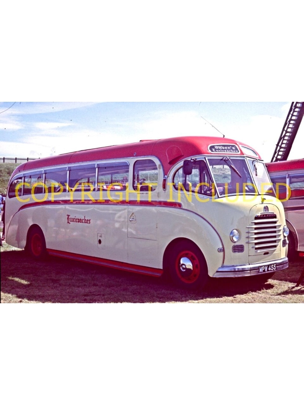 35mm slide Olivers MPW 455 Bedford SB / Duple Ex Stainsby