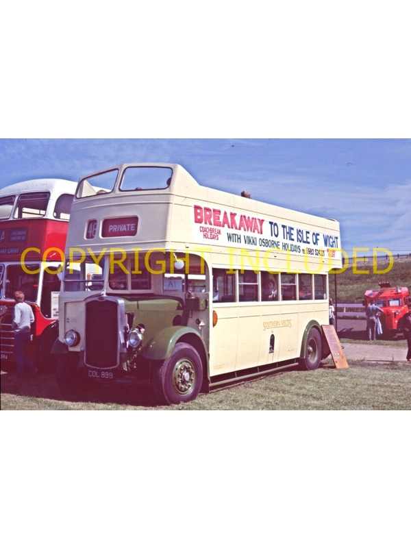 35mm slide Southern Vectis Bristol K5G / ECW CDL 899 ~ 702