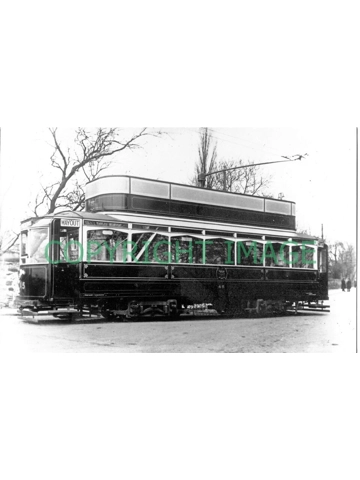 B/W Photo Newcastle Corporation Tram #45 