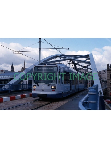 35mm colour slide Sheffield Supertram 02 taken 1994