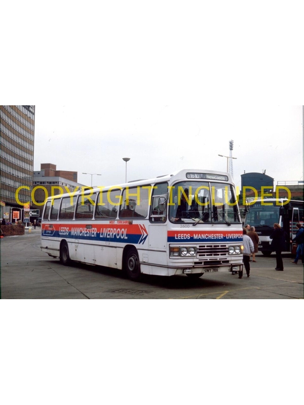 35mm slide West Yorkshire (NBC) Leyland Leopard / Duple UWY 78 X ~ 2600 @ Nc/le